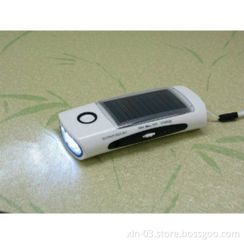 efficient bright Solar Flashlight Radio Charger